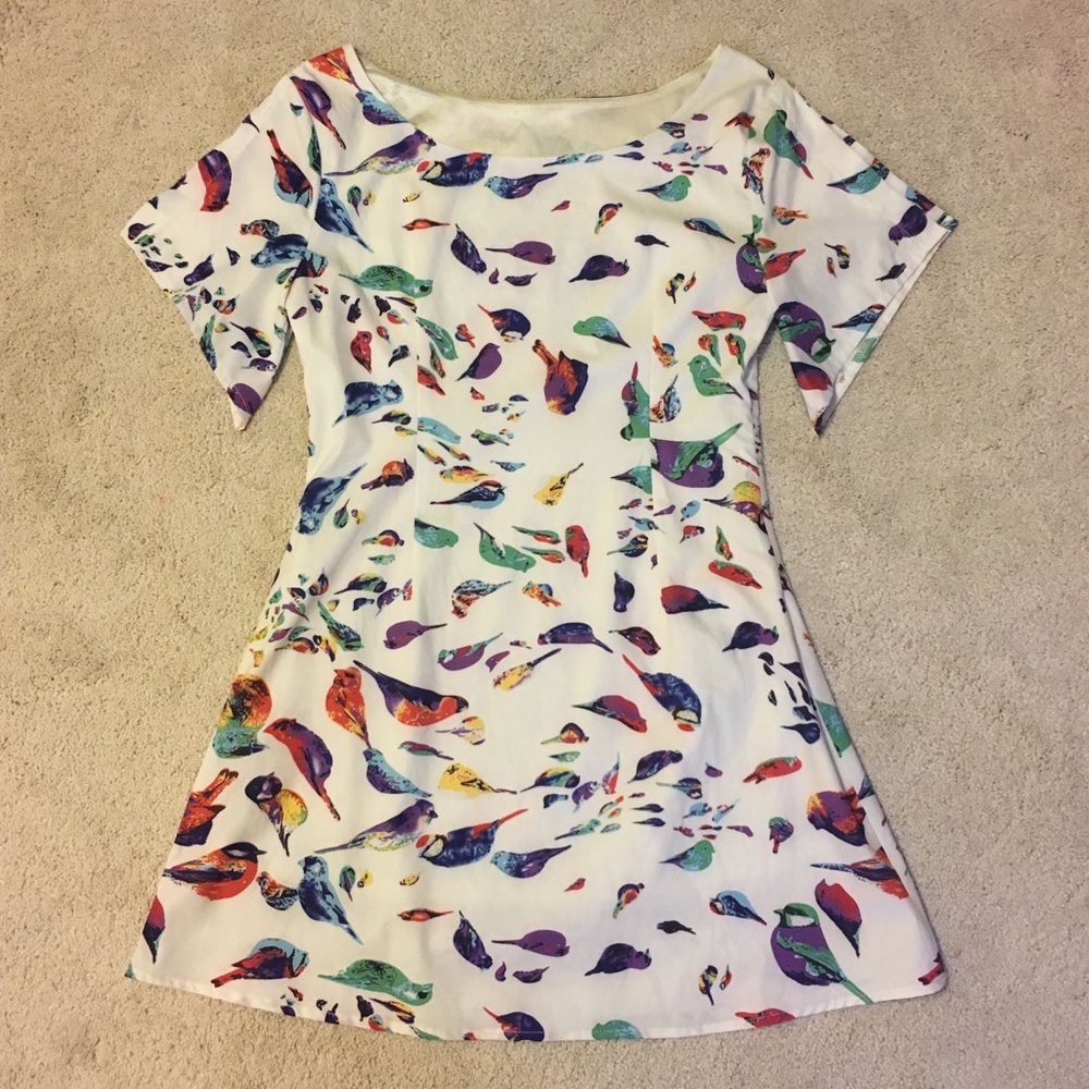SHEIN Bird Shift Dress